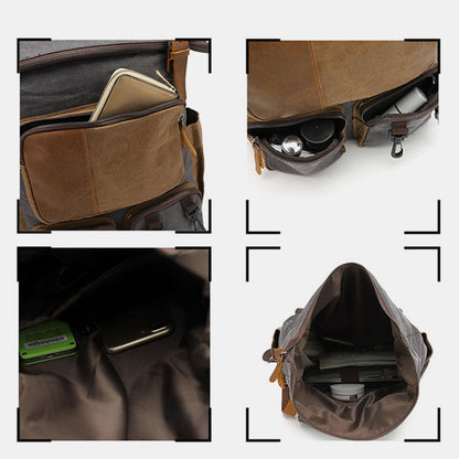 Vintage Canvas Backpack | Travel Laptop Backpack for Men & Women | School & College Backpack