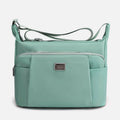Crossbody Plaid Nylon Tote Bag for Women – Multi-Pocket Waterproof Purse
