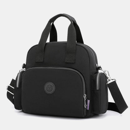3-Way Use Backpack with USB Charging Port – Versatile Nylon Travel & School Bag for Women