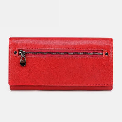 Genuine Leather RFID Vintage Wallet for Women