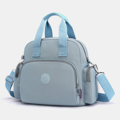 3-Way Use Backpack with USB Charging Port – Versatile Nylon Travel & School Bag for Women