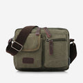 Retro Men’s Canvas Messenger Bag – Casual Crossbody Shoulder Purse