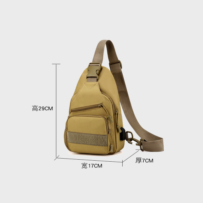 Sling Bag for Men – Canvas Casual Sports Large Chest Bag