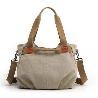 Large Capacity Canvas Messenger Bag – Stylish Shoulder Bag for Daily Use