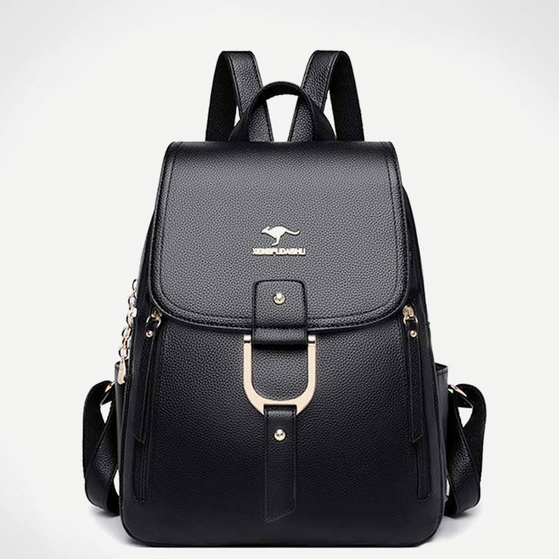 Backpack Purse for Women – Multi-Pocket PU Leather Travel Bag