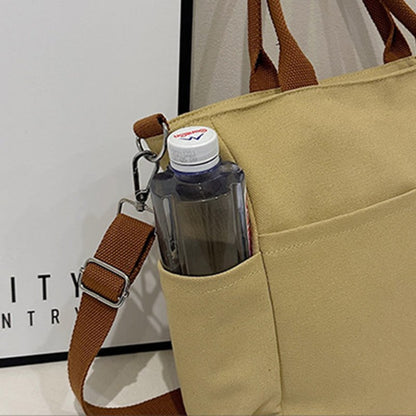 Simple Tote Bag for Women – Daily Portable Canvas Crossbody Bag - VOTVO