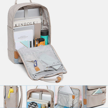 Multifunctional Large-Capacity British College Backpack with USB Charging Port