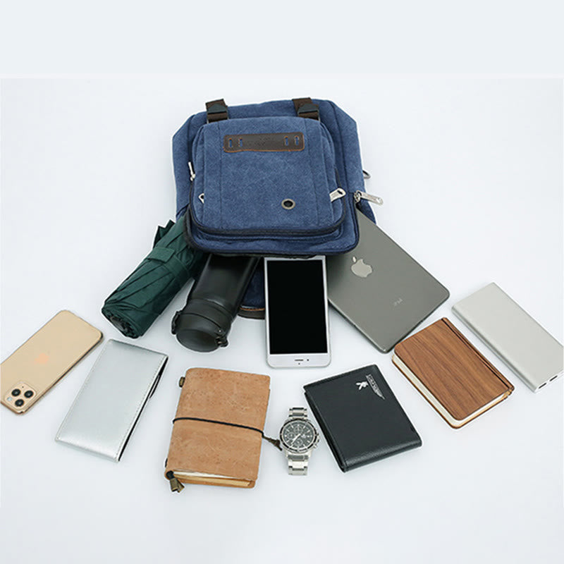 Men's Retro Sling Bag – Outdoor Casual Crossbody Chest Bag for Travel & Sport