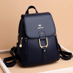 Backpack Purse for Women – Multi-Pocket PU Leather Travel Bag