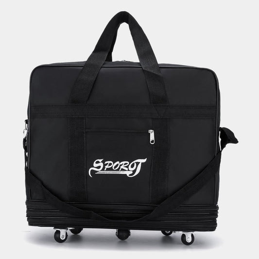 Multifunctional Large Capacity Rolling Tote Crossbody Handbag for Travel – Versatile Nylon Tote Bag