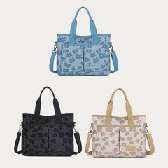Floral Cute Printing Crossbody Purse – Large Canvas Handbag for Commuting - VOTVO