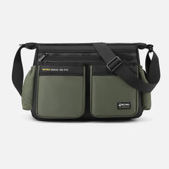 Classic Travel Satchel for Men – Durable Nylon, Large Crossbody Bag