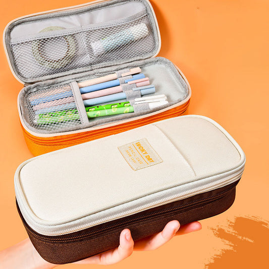 Large Capacity Pencil Case for School Students | Adult Pencil Pouch Office Organizer