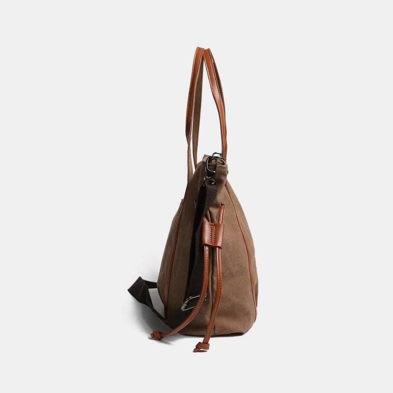 Vintage Casual Hobo Bag – Spacious Canvas Shoulder Tote for Daily Use & Travel