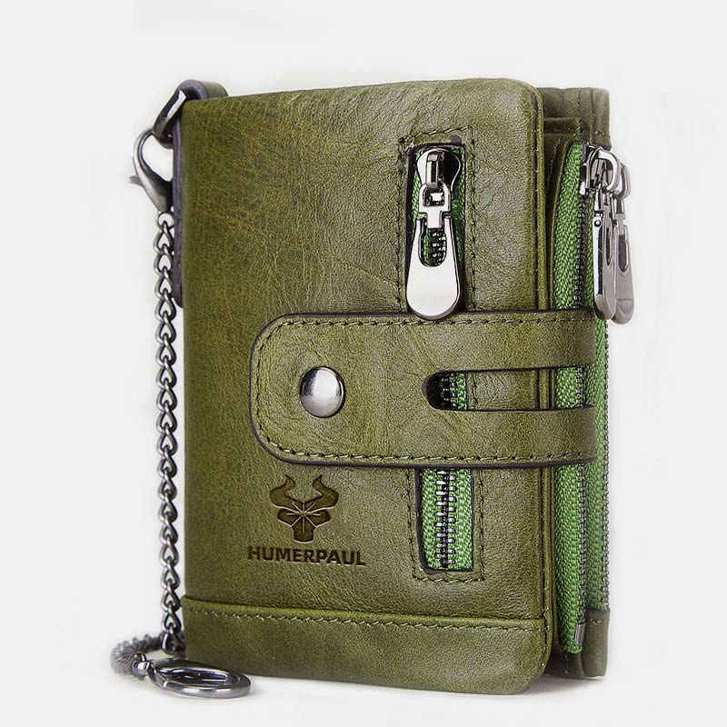 RFID Multifunctional LargeCapacity Genuine Leather Wallet - VOTVO