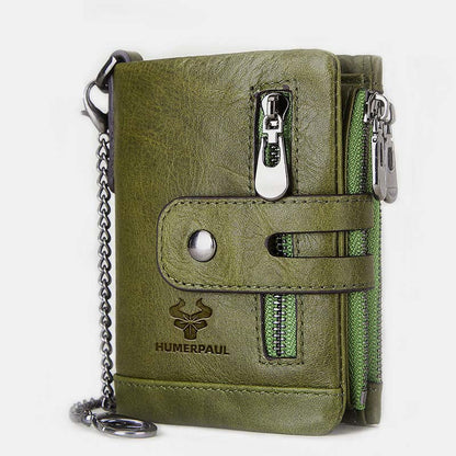 RFID Multifunctional LargeCapacity Genuine Leather Wallet - VOTVO