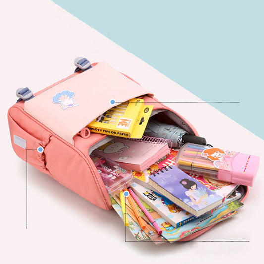 All-In-One Lightweight Reflective Backpack for Students - Durable Primary School Bag