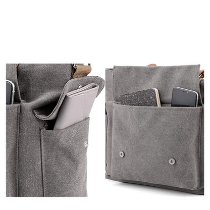 Large Capacity Women’s Canvas Tote – Casual Crossbody Shoulder Handbag Messenger Bag