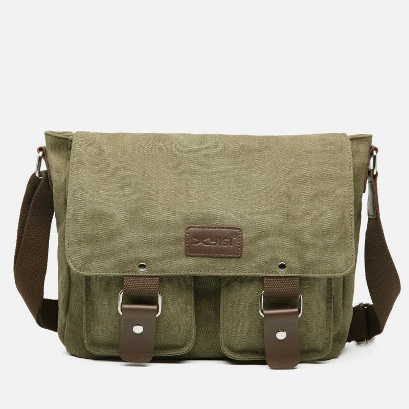 Messenger Bag for Men – Large Capacity Canvas Shoulder Bag for Casual & Daily Use - VOTVO