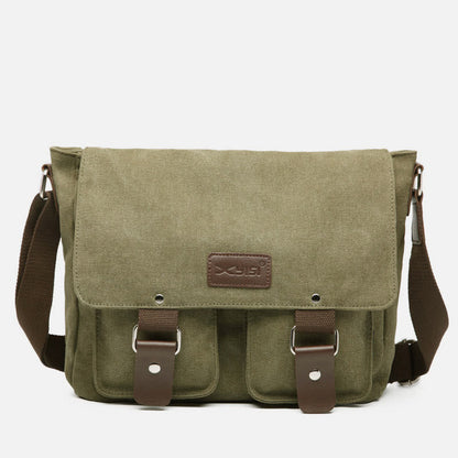 Messenger Bag for Men – Large Capacity Canvas Shoulder Bag for Casual & Daily Use - VOTVO