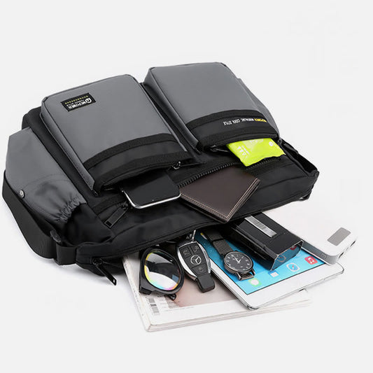 Classic Travel Satchel for Men – Durable Nylon, Large Crossbody Bag