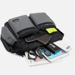 Classic Travel Satchel for Men – Durable Nylon, Large Crossbody Bag