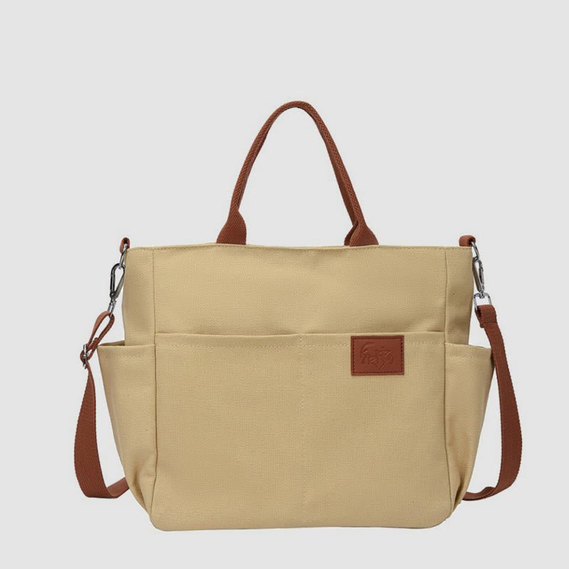 Simple Tote Bag for Women – Daily Portable Canvas Crossbody Bag - VOTVO