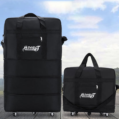 Multifunctional Large Capacity Rolling Tote Crossbody Handbag for Travel – Versatile Nylon Tote Bag