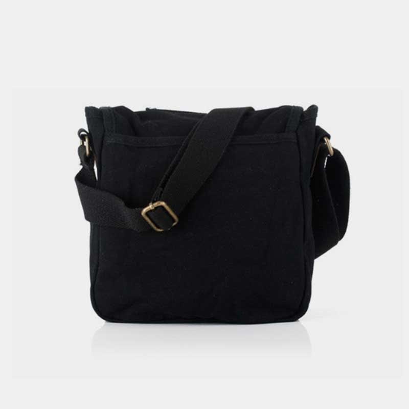 Small Canvas Messenger Bag – Casual Travel & Working Crossbody Shoulder Bag