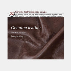 RFID Large Capacity Bifold Wallet for Men – Retro Genuine Leather with 20 Card Slots & Zipper Pockets