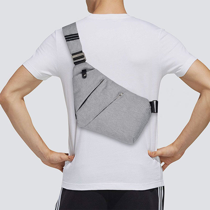 Anti-theft Waterproof Sling Bag for Men - Stylish Crossbody Chest Bag