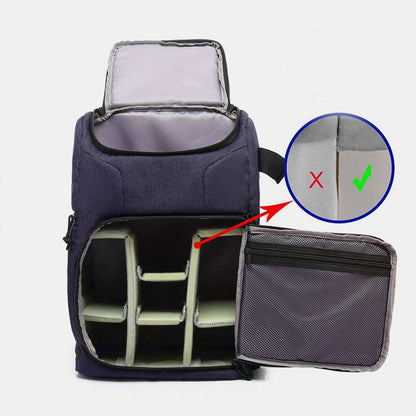 Mochila multifuncional para cámara, impermeable y resistente a golpes: bolsa de viaje y almacenamiento unisex