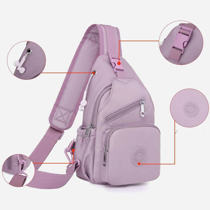 Borsa a tracolla da donna | Zaino multitasche in tela impermeabile per la spesa quotidiana