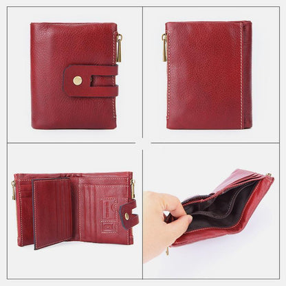 Multifunctional Double Zipper Vintage Wallet – Stylish and Practical - VOTVO