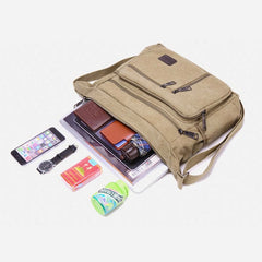 Crossbody Bag for Men | Vintage Outdoor Canvas Business Shoulder Bag - VOTVO