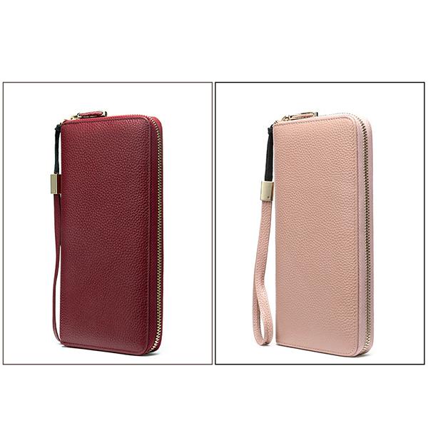 Women's Genuine Leather Vintage Wallet - Stylish and Functional Zip Closure Wallet