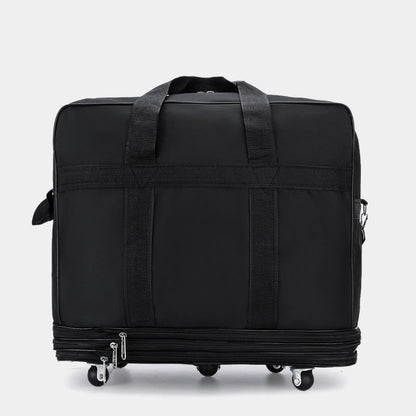 Multifunctional Large Capacity Rolling Tote Crossbody Handbag for Travel – Versatile Nylon Tote Bag