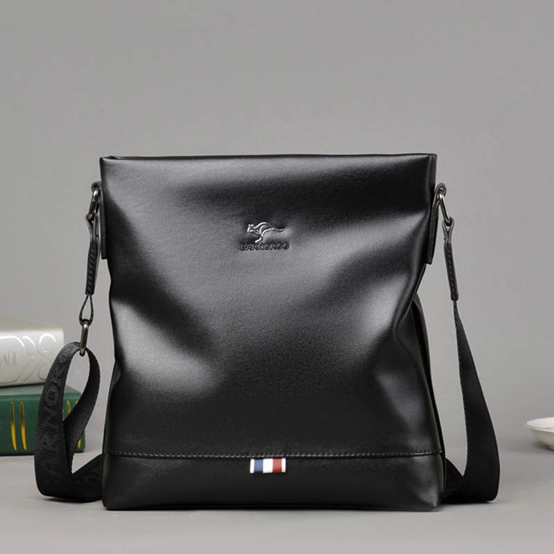 Men's Messenger Bag – Soft PU Leather Crossbody Sling Pack for Travel, Business & Daily Use