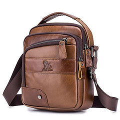 Genuine Leather Vintage Crossbody Bag for Men – Stylish Shoulder Bag - VOTVO