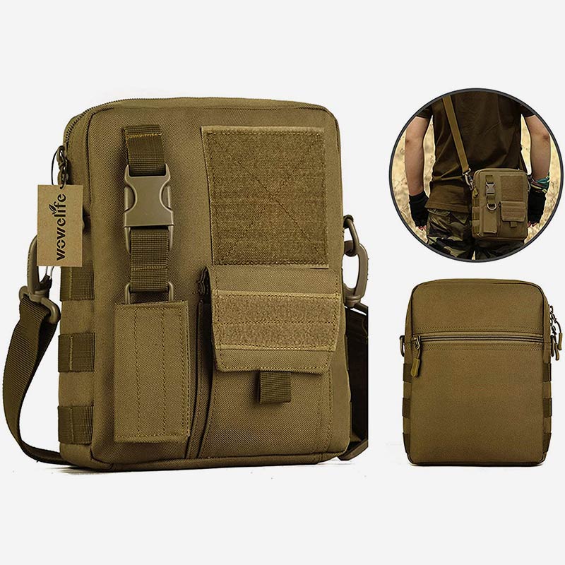 Waterproof Casual Outdoor Messenger Bag for Men – Adjustable Strap, Zipper Closure - VOTVO