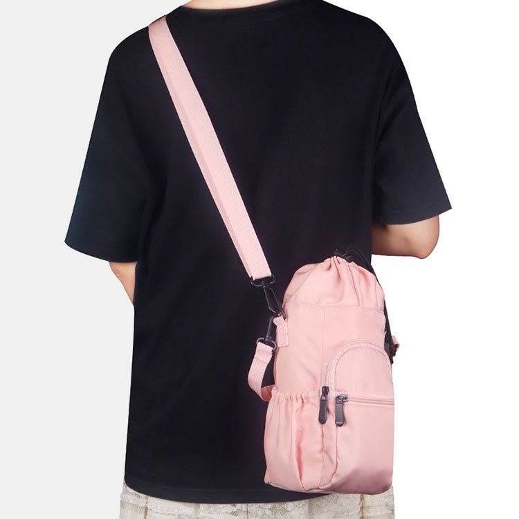 Water Bottle Carrying Case for Outing Sports – Crossbody Canvas Bag - VOTVO