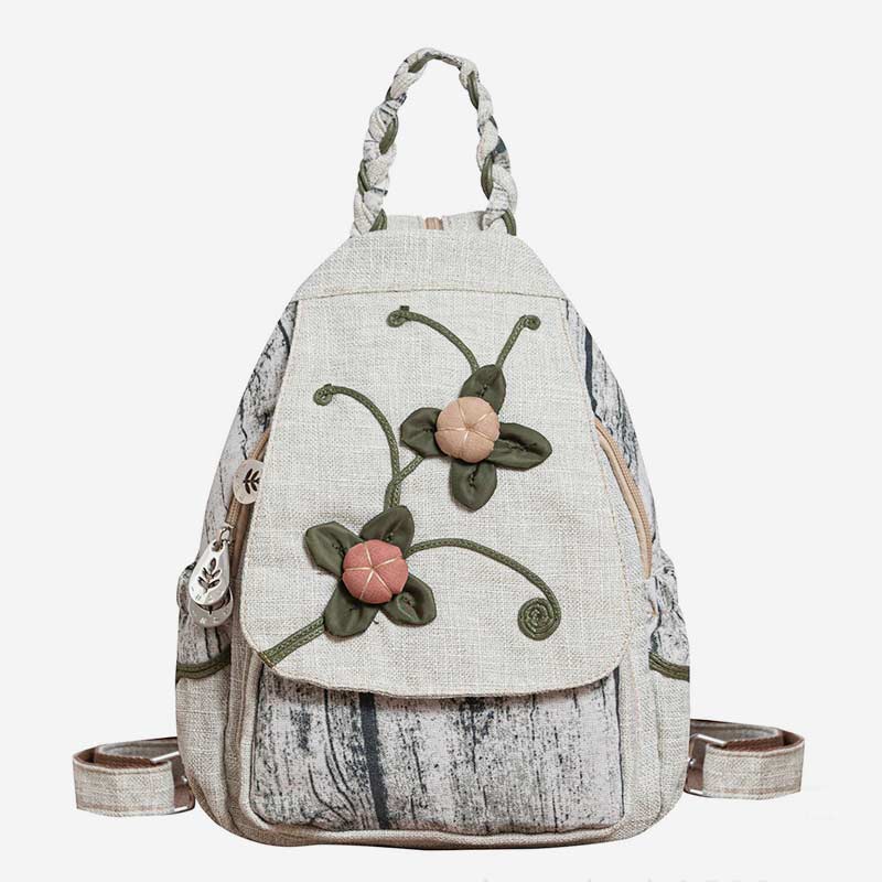 Multifunctional Large Capacity Floral Printed Canvas Backpack | Stylish & Practical for Travel, School, and Daily Use - VOTVO