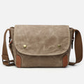 Retro Waterproof Canvas Crossbody Bag for Men – Commuter Messenger Purse