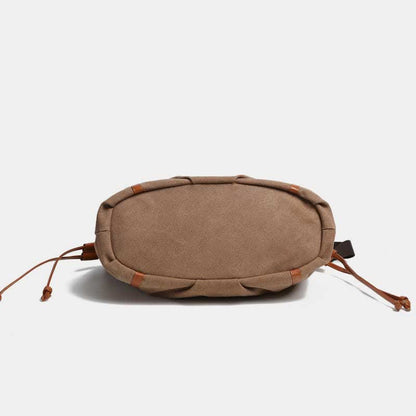 Vintage Casual Hobo Bag – Spacious Canvas Shoulder Tote for Daily Use & Travel