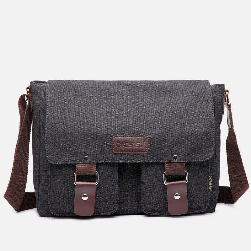 Messenger Bag for Men – Large Capacity Canvas Shoulder Bag for Casual & Daily Use - VOTVO