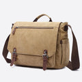 Messenger Bag for Men – Portable Large Capacity Canvas Business Briefcase
