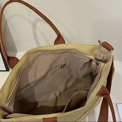 Simple Tote Bag for Women – Daily Portable Canvas Crossbody Bag - VOTVO