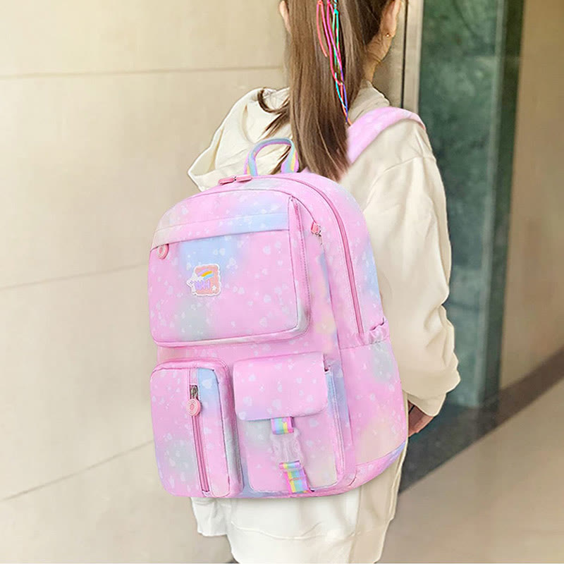 Waterproof Lightweight Large-Capacity College Backpack – Cute & Comfortable School Bag