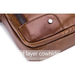 Genuine Leather Vintage Crossbody Bag for Men – Stylish Shoulder Bag - VOTVO