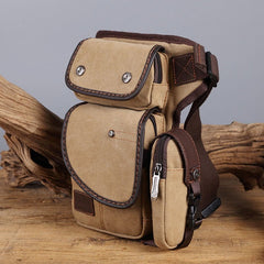 Durable Leg Bag for Men – Vertical Outdoor Sports Canvas Bag with Adjustable Strap - VOTVO